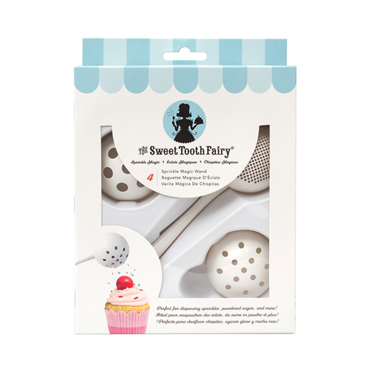 Sweet Tooth Fairy Color Dust .07Oz Purple. Sprinkle Magic Wand 378945 by American Crafts Varita Espolvoreadora Set 4 Piezas American Crafts 378945